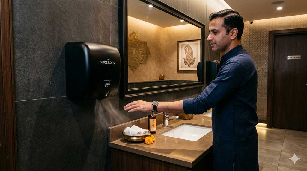 black hand dryers